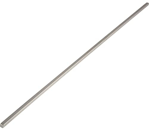 Technik-Team Kofferablage Edelstahlstange 8mm zum Schrauben, Metallstange L 448mm, Edelstahl gebürstet
