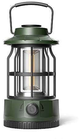 Tiardey Camping lampa,Elektriska Lyktor Camping Lights,Outdoor Retro Lights,Belysning Tält Mood Lights Hängande LED Camping Lights - Grön