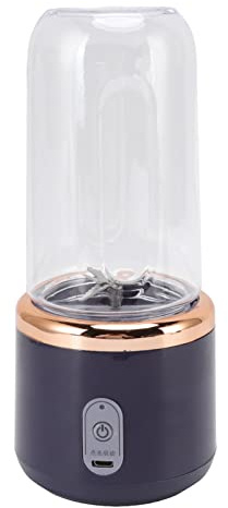 Mini Mixeur Portable avec 6 Lames et Couvercle, Taille Personnelle de 300 Ml pour Shakes et Smoothies, Presse-agrumes à Chargement USB Haute Vitesse pour la Maison, les Voyages, les Pique-niques, les