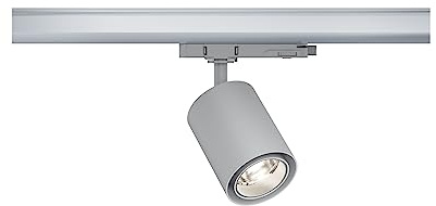 Paulmann 96561 ProRail3 Foco de raíl LED Kratos 50° 1000lm 9W 3000K 230V plateado sistema de iluminación con raíles