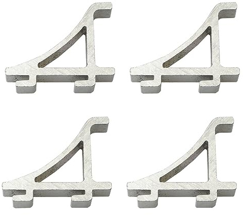 PZRT 4pcs Freezer Shelf Clip 28x24mm Aluminum Refrigerator Clip Fridge Cooler Shelf Support Home Supplies