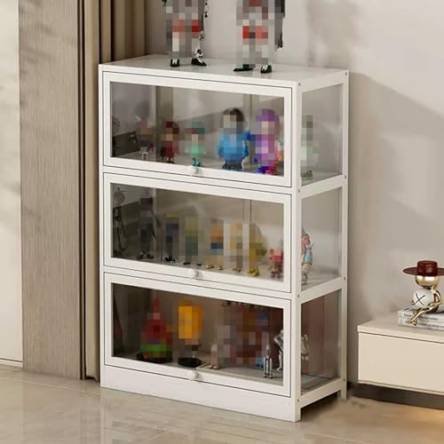 YUGXTH Glasvitrine, Vitrine für Sammlerstücke, Vitrine aus Acryl, Transparent und Staubdicht Auf DREI Seiten, Stark Belastbar, Geeignet für Die Aufbewahrung zu Hause (Color : 3f, Size : 60cm/23.6in)