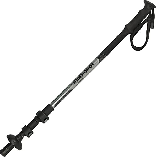 RajoNN SilteD Trekkingstock Outer Lock Carbon Teleskopischer ultraleichter dreiteiliger Carbonfaser-Gehstock Offroad-Gehkrücke (Farbe: Rot)