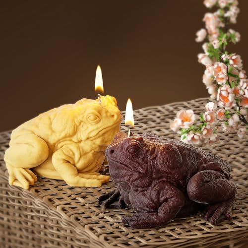 Silikonform zur Herstellung von Kröten, Tieren, Kerzen, Frosch, Kunstharz, Gießharz, für Kerzen, Heimdekoration, 3D-Tierform, Kerzenherstellung