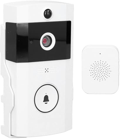 SENECESLI Video Türklingel 2,4G WiFiWireless Türklingel Kamera mit Chime, 38 Melodien, 1MP 90 ° Weitwinkel HD Nachtsicht, 2 Wege Audio, PIR Menschen Erkennung, Unterstützung für die