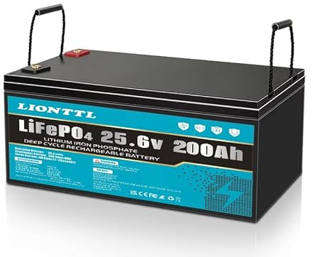 Langlebige Batterien,24V 200Ah Lifepo4 Batterie, | 5000 Zyklen Deep Cycle Lithium Eisenphosphat Batterie, geeignet für Wohnmobile, Solarsysteme usw.