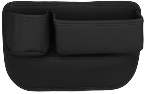 Yuecoom Autositz-Aufbewahrungstasche, Auto-Seitensitz-Organizer, multifunktionale Autositz-Tasche mit Getränkehalter für Telefon, Getränkehalter, Sonnenbrille