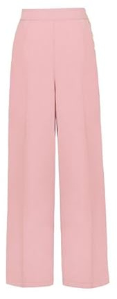Hell Bunny Giselle Trousers Donna Pantaloni Rosa Pallido M 95% Poliestere, 5% elasthane Marlene
