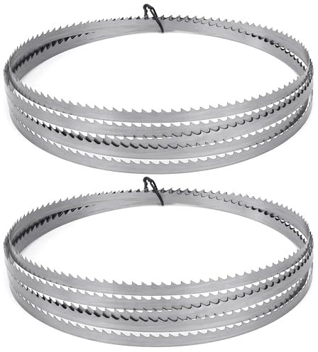 Tunejoy Lame per Sega a Nastro 2240 x 6,35 x 0,35mm 6T SK5 Lame per Sega a Nastro per Tagliare la Schiuma Plastica del Legno 2 Pezzi