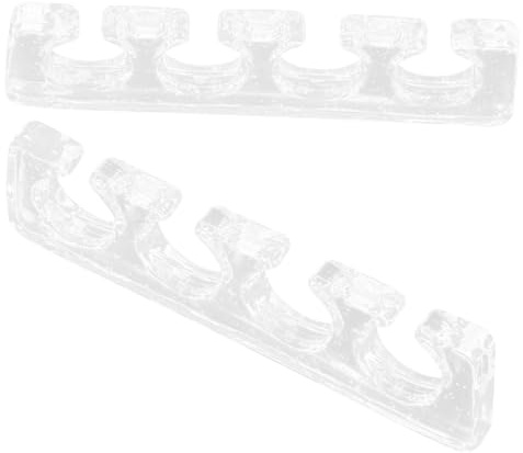 TOPBATHY Zehenspreizer aus Weichem Silikon Transparent Klein Fußnagelspreizer für Pediküre und Nagelkunst Wiederverwendbare Zehentrenner für Damen Komfortabler Nageldesign Separator
