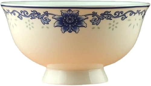 LDGSUPH Ciotola di riso in porcellana stile antico palazzo cinese, piatti da tavola for uso domestico fascia alta in qualità 13 cm e 5,1 pollici