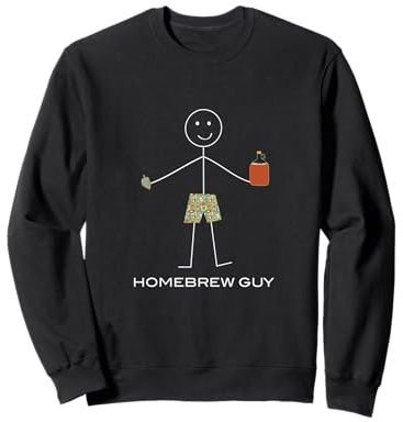 Hommes drôles Homebrew, brasseur de bière Sweatshirt