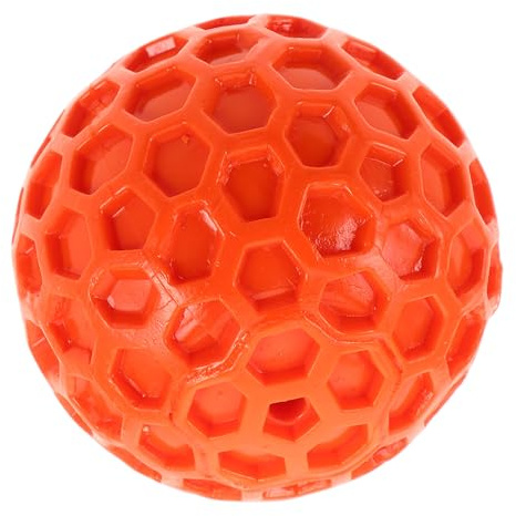 ULTECHNOVO Pelota Chirriante para Perros Pequeños y Cachorros de Goma Resistente y Suave, Diseño Panal para Masticar, Adecuado para Lanzar y Jugar Interiores como Exteriores