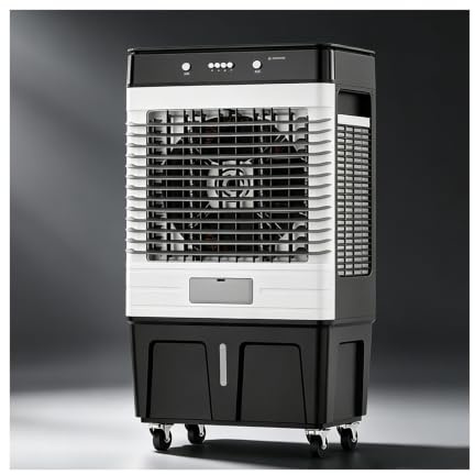 YFAURNDE Climatizador Portatil, Aire Acondicionado Sin Tubo, DepóSito de Agua de 60 Litros, Ventilador con 3 Velocidades, DistribucióN de Aire de Gran Angular