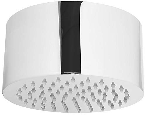 Sanlingo Regendusche, Deckenbrause für entspannendes Warmwassergefühl, Edelstahl Ø 200 x 100 mm, rundes Design