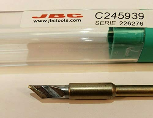 JBC Lötspitze Serie C245 Klingenform, C245939/6,0 x 0,4 mm, abgewinkelt C245939 (2045 2245 Loetkartusche Loetpatrone Loetspitze Lötkartusche Lötpatrone)