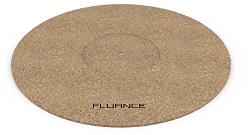 Fluance Turntable Cork Platter Mat - Audiophile Grade Improves Sound & Performance for Vinyl Record Players (TA21)