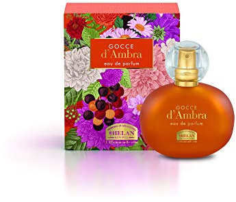 Helan, Gocce D'Ambra, Profumo Donna, Eau de Parfum, Fragranza Agrumata, Legnosa, per la Pelle del Corpo 50 ml - Made in Italy