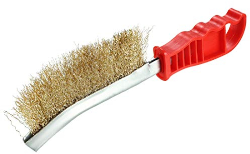 sourcing map Cepillo de Limpieza de Parrilla de Acero Inoxidable, Accesorios para Limpiador de Parrillas para Barbacoa