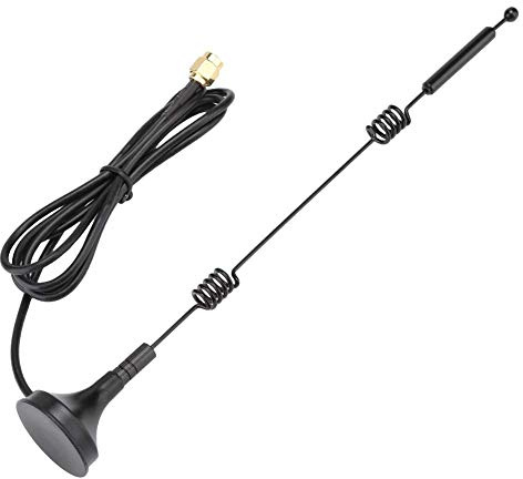 Antena de enrutador WiFi de Alta Ganancia SMA 12dBi RP-SMA 2.4GHz 5GHZ para cámara IP inalámbrica, grabadora NVR, cámara Trasera Trasera para Camiones y caravanas, cámara de Marcha atrás (3M)