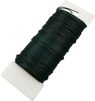 1 PC Green Florist Wire, 38 Yards 0.71 mm Metal Garden Craft Wire for Flowers, Plants, Wreaths