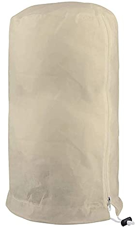 1 Piezas Manta Termica Plantas de Invernadero 140×200cm Beige, Manta Termica Plantas Heladas, Protectores para Plantas Bolsa Funda con Cremallera, Protección contra Heladas Plantas Invierno Bolsa