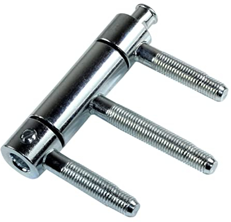 SN-TEC Haustürband mit Stiftsicherung, Türband 3-teilig für Holztüren WF C 1-20, Rolle 20mm, Stift 10mm, verzinkt (3 Stück)