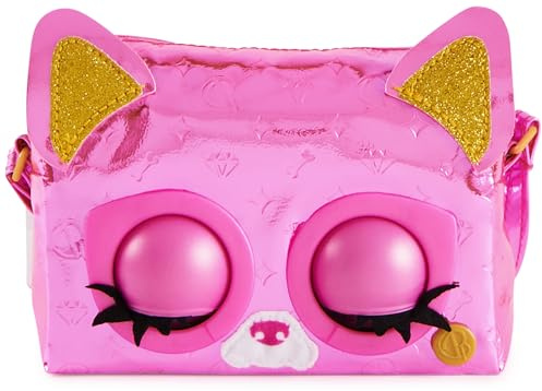 Purse Pets, Metallic Mood Flashy Frenchie, interaktive Spielzeug-Umhängetasche, über 30 Geräusche und Reaktionen, Kinderspielzeug für Mädchen