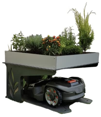 ROBOT PROTECT Mähroboter-Garage Nutzbare Innenfläche 40H x 73.5L x 59B cm, 26-717