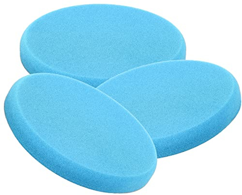 detailmate Polierpad Bundle - 3X POLYTOP Polierschwamm für Poliermaschine One Step Pad blau 135 x 20 mm - Auto Politur Pad Set