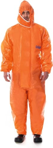 Dräger SPC 4400 CLF begrenzt wiederverwendbarer Schutzanzug gegen Staub und Flüssigkeiten | hohe Beständigkeit gegen Lack & Chemikalien | Gr. L