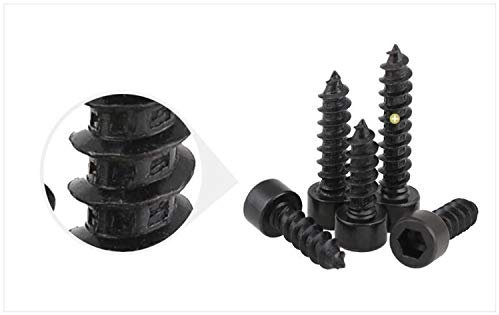 Vielseitige Gewindeschrauben, selbstschneidende Schrauben, Mehrzweck Schraube, 100 Stück Schrauben selbstschneidende Schrauben M4 * (10/12/16/20/25/30/35/40/50) MM Fasteners (Hals