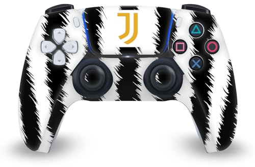 Head Case Designs Offizielle Juventus Football Club Home 2023/24 Match Kit Vinyl Frontplatte Haut Gaming Aufkleber Abziehbild Abdeckung kompatibel mit Sony PlayStation 5 PS5 DualSense Controller