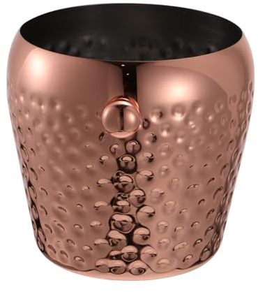 Garneck Elegant Gold Plated Stainless Steel Red Wine Ice Bucket Compact Party Bucket for Wine Storage