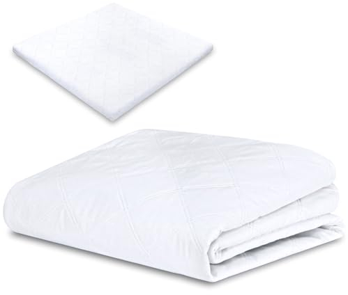 Bezug für Laufgittereinlage 96 x 96 cm - Laufstall Matratze Laufgittereinlage aus Schaumstoff abnehmbaren Bezug für Kinder Babymatratze