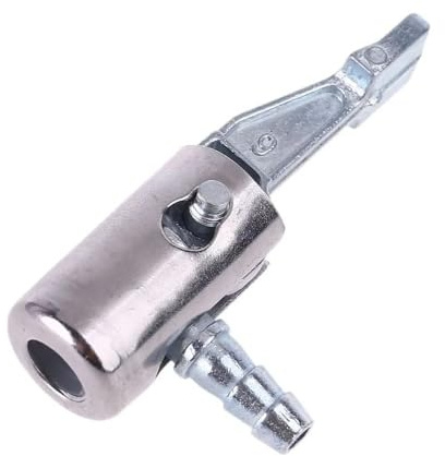 6,35 mm großes Metall-Luftfutter, Mini-Luftkompressor, tragbares Reifenfüllgerät, Schlauchende mit Widerhakenanschluss für Schlauchreparatur, Aufpumpfutter, Zubehör und Teile, Reifenfutter