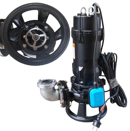 PAG Turbo GmbH® - Industrie Fäkalienpumpe Schmutzwasserpumpe mit Schneidmesser ZWQ1100-1,1kW - 230V - 24000L/h