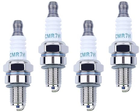 ADEFOL 4 Bougies d'allumage CMR7H pour Shindaiwa 3699-91867 Red Max 369991867,506615101,54426090, pour Husqvarna 581362301 pour Stihl Redmax Souffleurs Débroussailleuses Coupe-Bordures Tronçonneuses