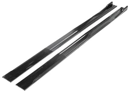 8PCS 2m/2,2m Universal Rocker Plate Side Rock Extension Separator Bumper Auto Seitenschweller Trittbretter Schweller(2M Bright Black A)