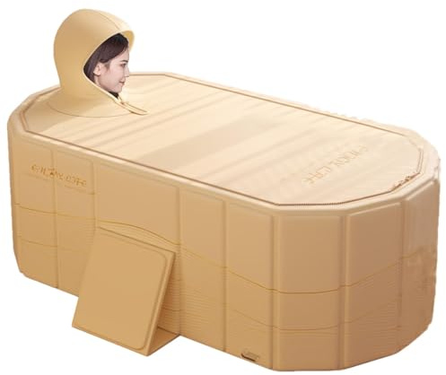 Baignoire portable pour adultes - Baignoire portable - Baignoire pliable confortable - Simple et peu encombrante - Pour et adultes