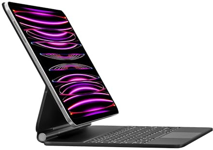 Magic Keyboard - Funda para iPad Air de 13 pulgadas (M2 2024/M3 2025) y iPad Pro de 12.9 pulgadas (3/4/5/6ª generación), teclado Bluetooth para iPad con teclado de precisión, apagado y encendido