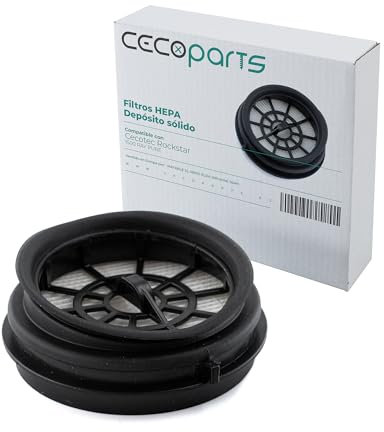 CECOPARTS Filtro para Aspirador Escoba sin Cable de Cecotec Conga Rockstar 1500 Ray Pure. Filtro de Alta Eficiencia para aspirador de Escoba.
