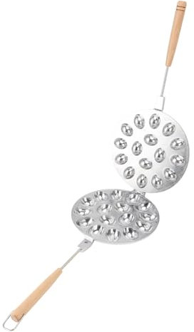 16 Walnut Cookie Maker, Cake Bakeware Muffin Pan Tin with Non Stick for Oven Almond Mold for Sweet Russian with Stone Cookies Pastry (2)