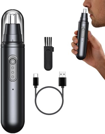 Bsbkoj Nasenhaartrimmer – Ausrüstung für die tägliche Körperpflege, leise, wiederaufladbar, für Morgenroutine, Reisen, Männer, , Jugendliche, Senioren