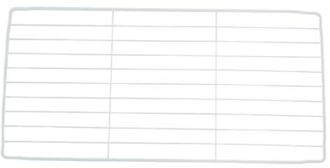 Tofficu Étagère Métallique pour Congélateur 17×35 Cm, Séparateur de Grille en Maille Blanche, Organisateur de Rangement pour Réfrigérateur, Compartiment Ajustable Cuisine et Placard