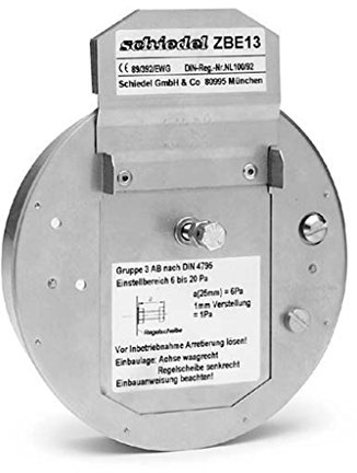 Prima Plus Edelstahlschornstein Zugbegrenzer 113 - 180 mm