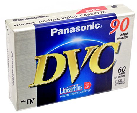 PANASONIC DVC MiniDV Digital-Bandkassette 60 min in SP und 90 min in LP