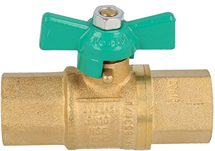 UNIWATER Trinkwasser-Kugelhahn mit Flügelgriff Innengewinde 1 Zoll