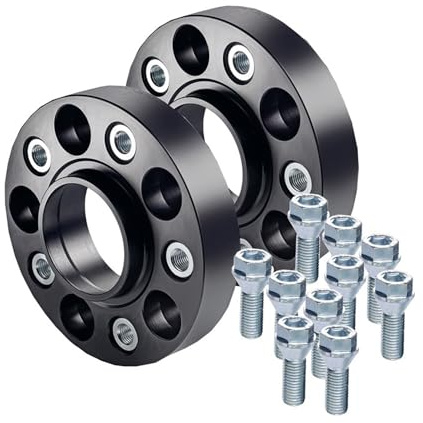 Eibach Pro-Spacer S90-7-25-018-B | Eibach Pro-Spacer 50mm Spurverbreiterung Schwarz 2x25mm Spurplatten LK:5x120mm