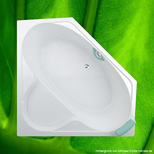 Vaschetta angolare 140 x 140 cm KRETA + supporto vasca + scarico, set completo